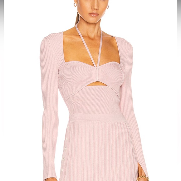 Jonathan Simkhai Alexia Compact Long-Sleeve Top